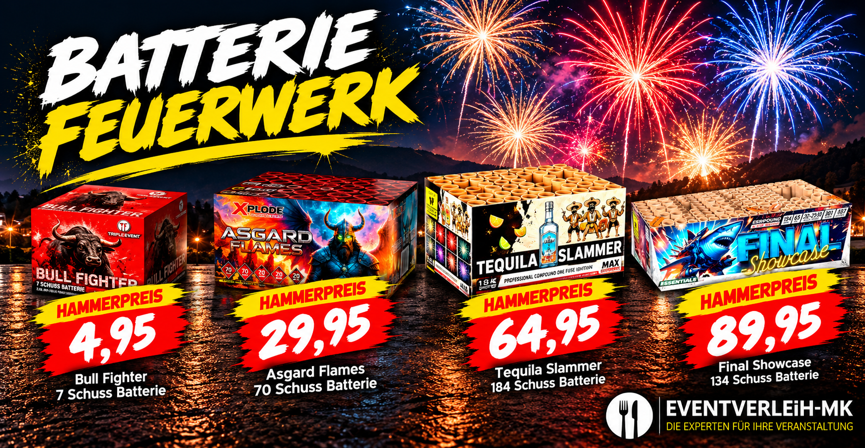 Feuerwerk - Batterien 2026